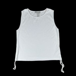 Real Comfort Sleeveless Top in White | Size L